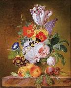 Floral, beautiful classical still life of flowers 015 unknow artist